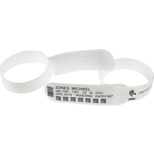 Zebra Z-Band UltraSoft Wristbands