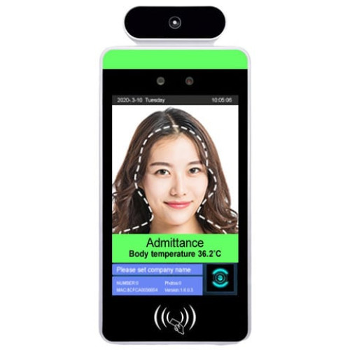 Barcodes Temperature Screening Kiosk Pedestal with Battery Data Terminal