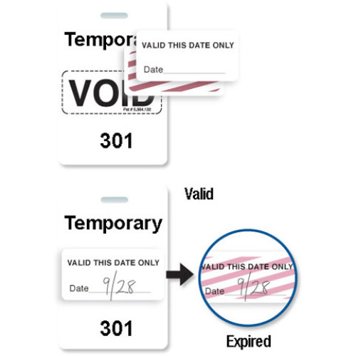 Brady Visitor Badges Access Control Cards