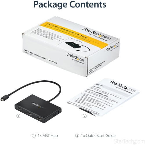 StarTech MSTCDP123HD Cables, Connectors, and Adapters
