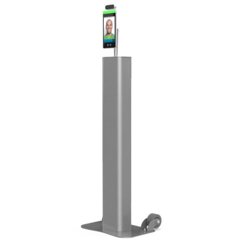 Barcodes Temperature Screening Kiosk Pedestal with Battery Data Terminal