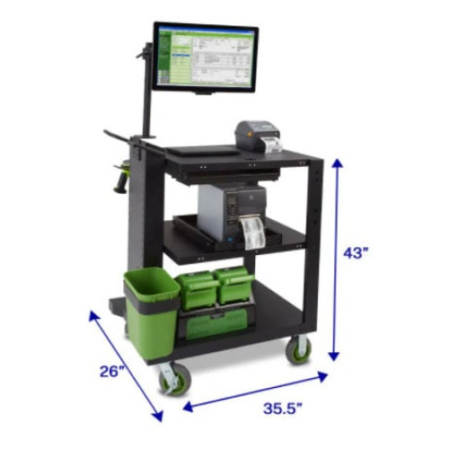Newcastle Systems PC Series Mobile Powered Workstations Mobile Cart