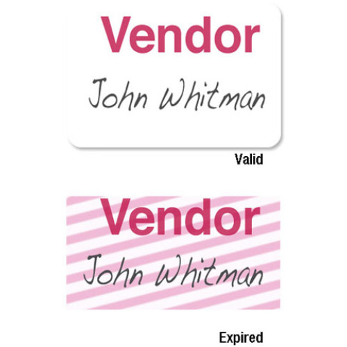 Brady Visitor Badges Access Control Cards