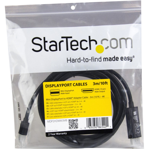 StarTech MDP2HDMM3MB Cables, Connectors, and Adapters