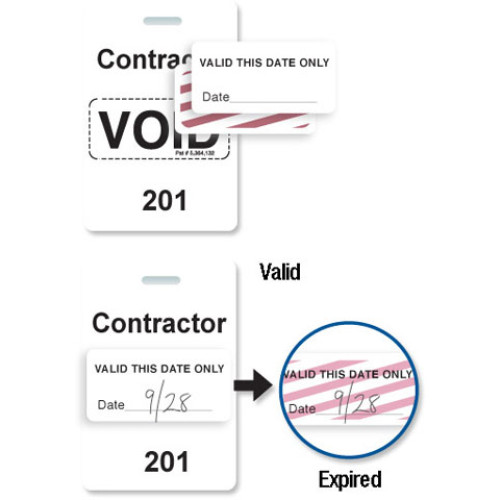 Brady Visitor Badges Access Control Cards
