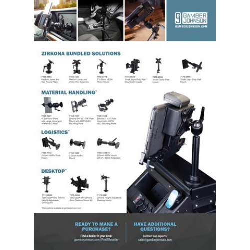 Gamber-Johnson Desktop Mounting Solutions Mounting Hardware and Stands