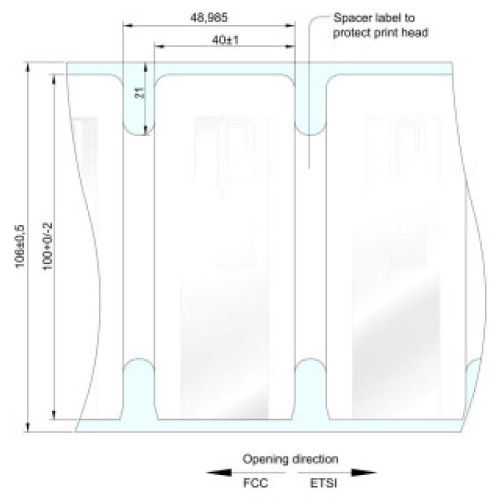 Zebra Silverline Classic II RFID RFID Label