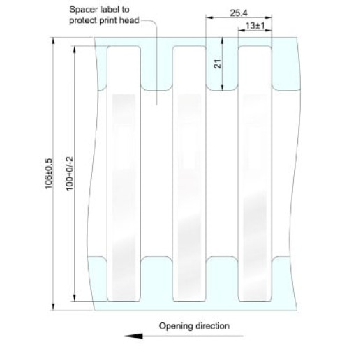 Zebra Polyester RFID Label