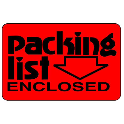 Caution Packing List Enclosed Shipping Labels