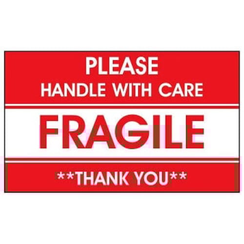 AirTrack® Fragile Shipping Labels