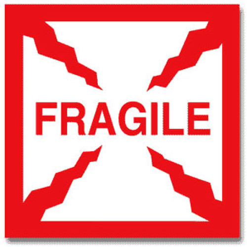 Packing Fragile Shipping Labels
