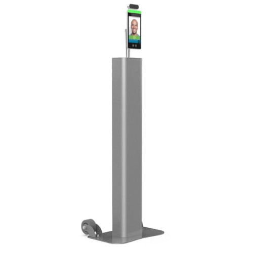Barcodes Temperature Screening Kiosk Pedestal with Battery Data Terminal