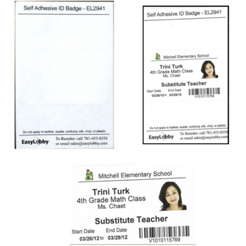 HID EasyLobby Barcode Label