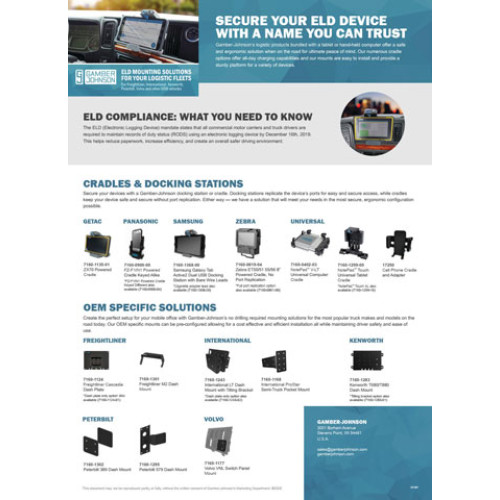 Gamber-Johnson Volvo Mounting Hardware and Stands