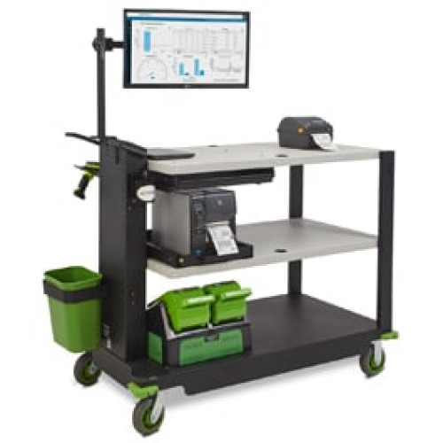 Newcastle Systems PC Series Mobile Powered Workstations Mobile Cart