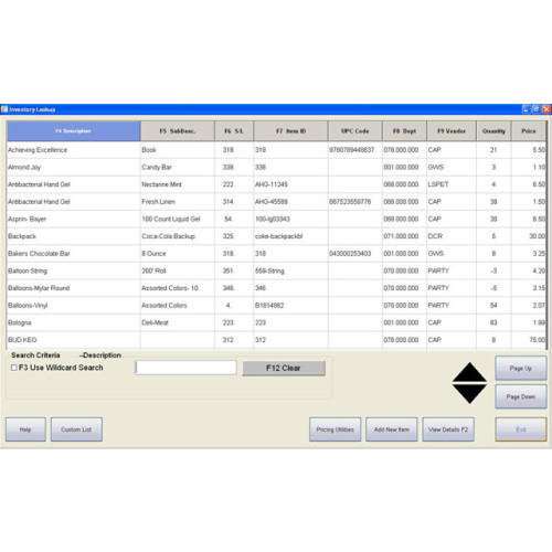 CAP Software Cash n Carry Wasp POS Software