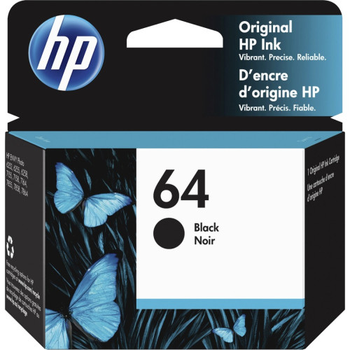 HP 64 Black Original Ink Cartridge InkJet Cartridge