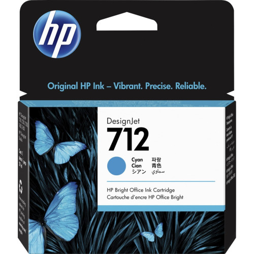 HP 712 29-ml Cyan DesignJet Ink Cartridge InkJet Cartridge