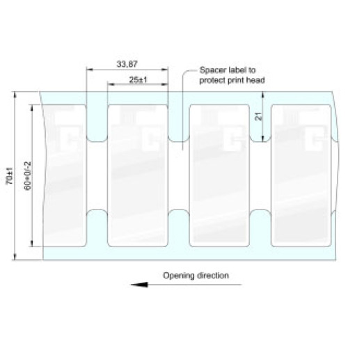 Zebra Silverline Blade II RFID RFID Label