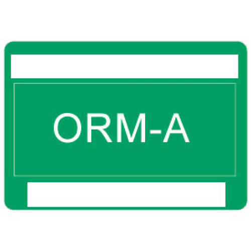 Other Regulated Material ORM-A Shipping Labels