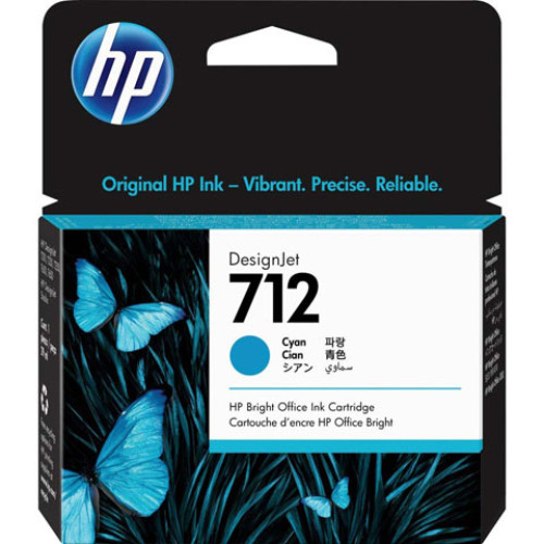 HP 712 29-ml Cyan DesignJet Ink Cartridge InkJet Cartridge