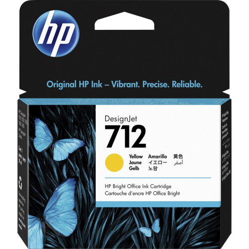 HP 712 29-ml Yellow DesignJet Ink Cartridge InkJet Cartridge
