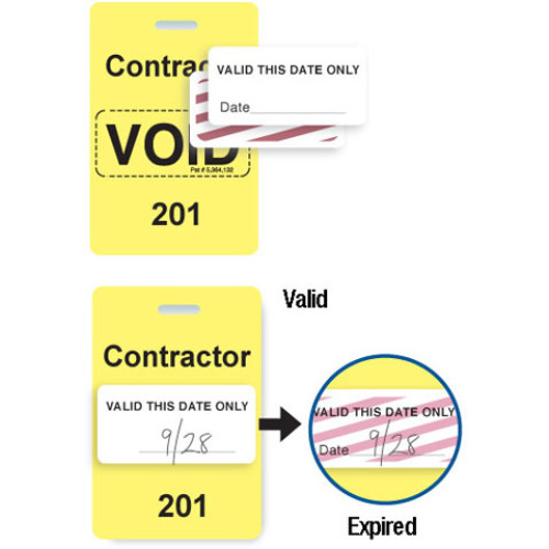 Brady Visitor Badges Access Control Cards