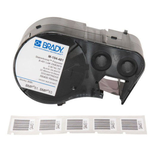 Brady M194-481 Barcode Label