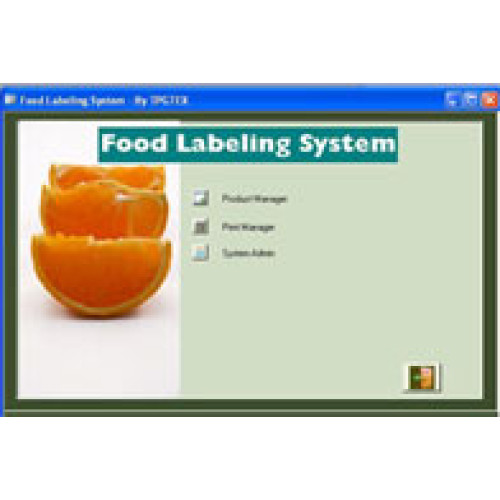 TPGTEX Food Labeling System Software