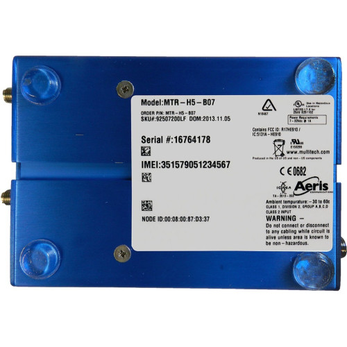 MultiTech MTR-H5-B07 Data Networking