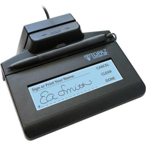 Topaz SigLite LCD 1x5 MSR Electronic Signature Pad