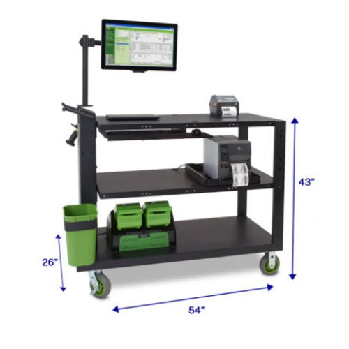 Newcastle Systems PC Series Mobile Powered Workstations Mobile Cart