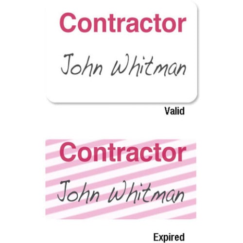 Brady Visitor Badges Access Control Cards